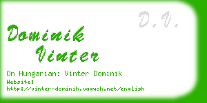 dominik vinter business card